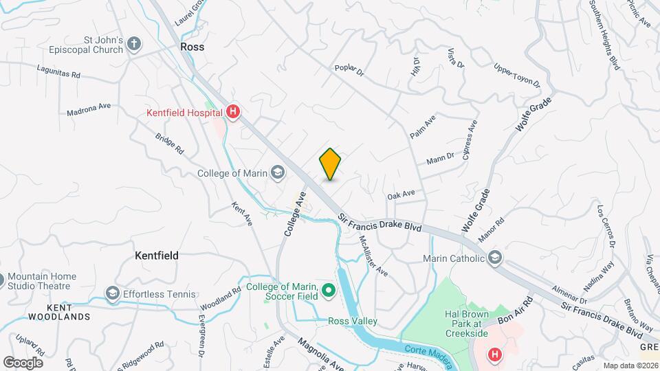 936 Sir Francis Drake Blvd Map and Location Details