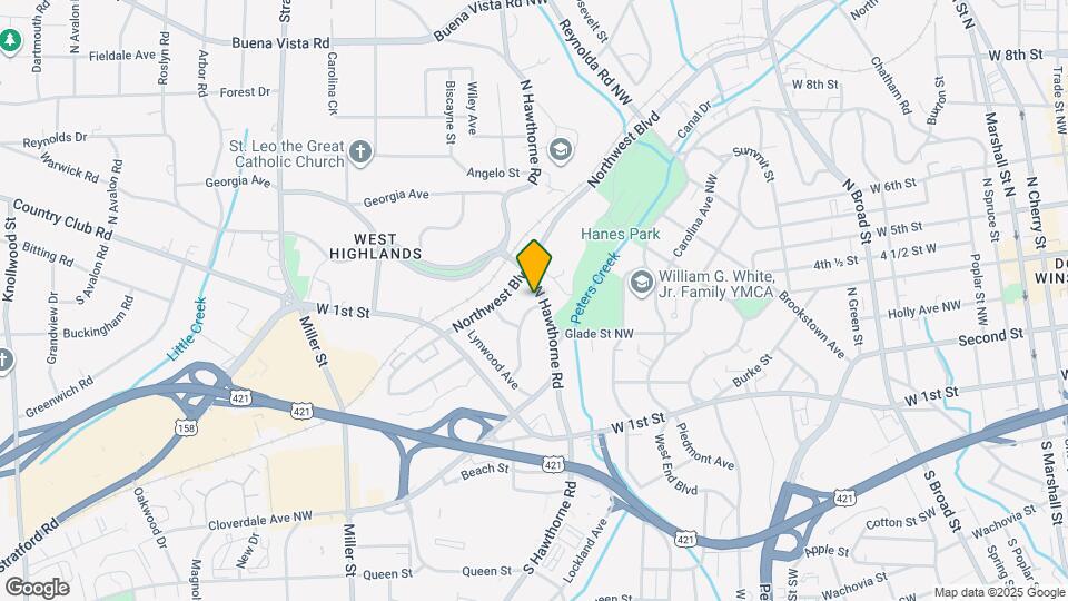 202 N Hawthorne Rd Map and Location Details