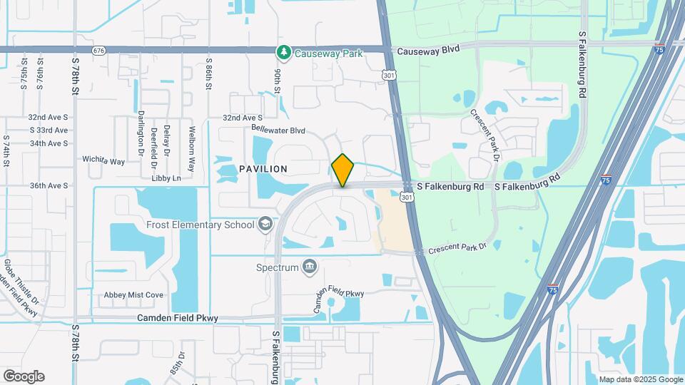 9306 Hidden Water Cir Map and Location Details