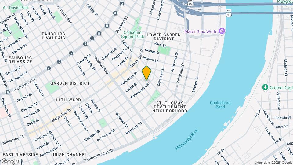 1931 JK Annunciation St Mapa y Detalles de la Ubicación