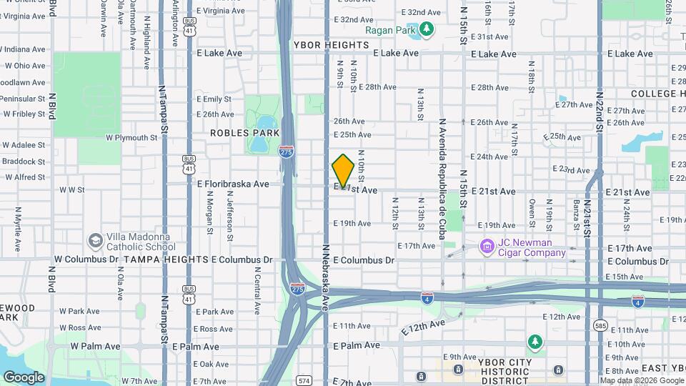 912 E St Clair St Map and Location Details