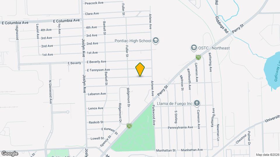 754 E Mansfield Ave Map and Location Details