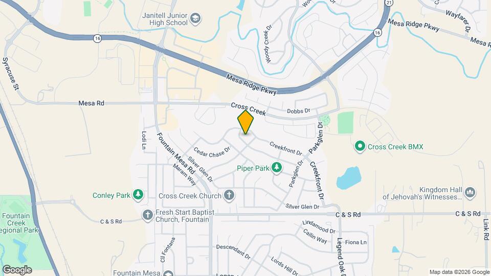 8179 Meadowcrest Dr Mapa y Detalles de la Ubicación
