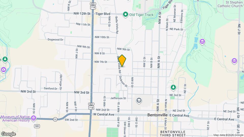 602 Bella Vista Rd Map and Location Details