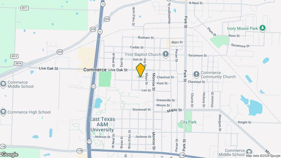 1616 Campbell St Map and Location Details