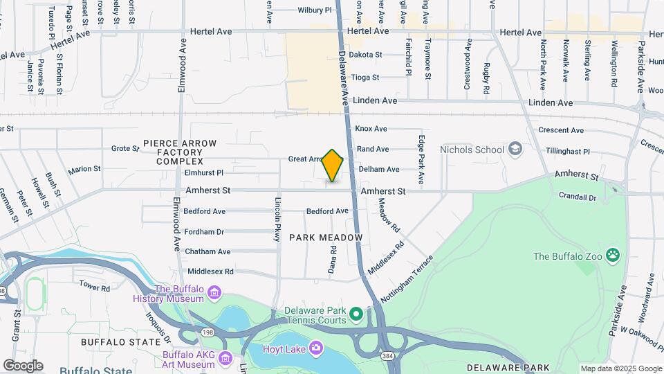 954 Amherst St Map and Location Details