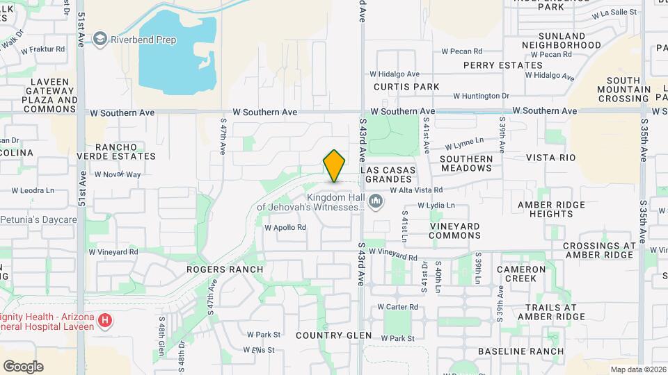 4332 W Alta Vista Rd Mapa y Detalles de la Ubicación