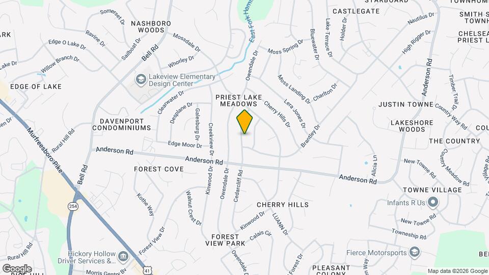 422 Cedarcliff Rd Mapa y Detalles de la Ubicación