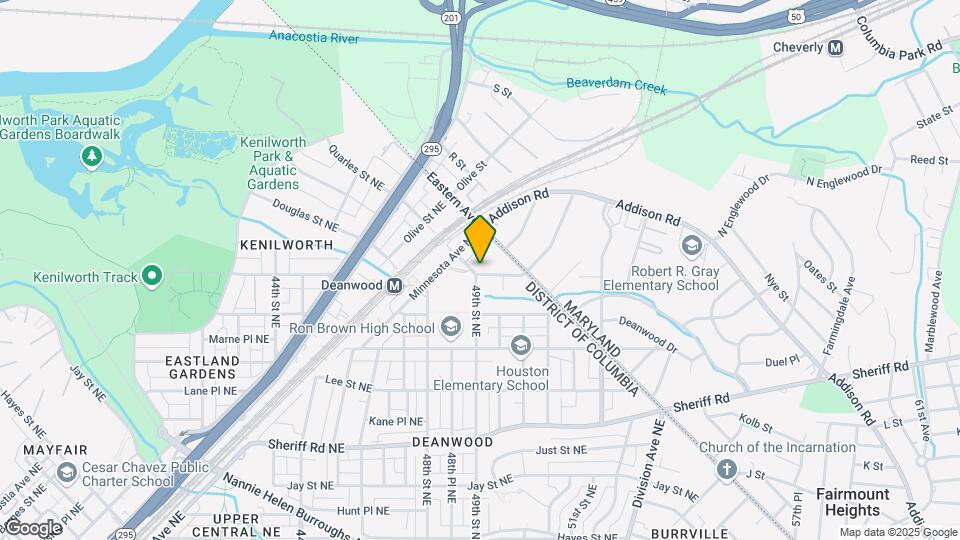 4900 Quarles St NE Map and Location Details