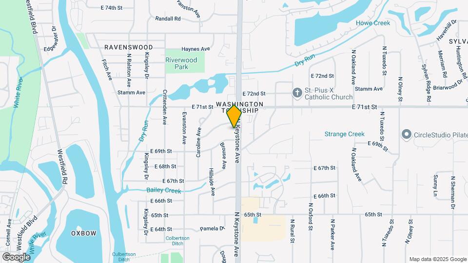 6914 N Keystone Ave Map and Location Details