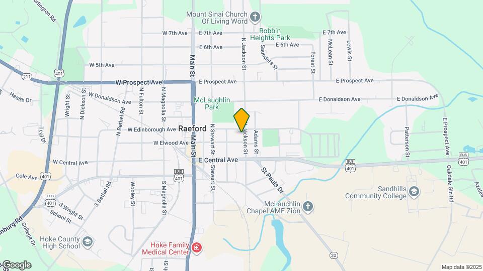 209 N Jackson St Map and Location Details