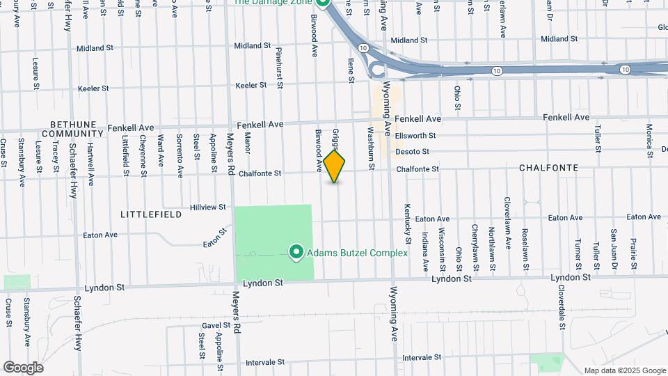 14909 Griggs St Map and Location Details