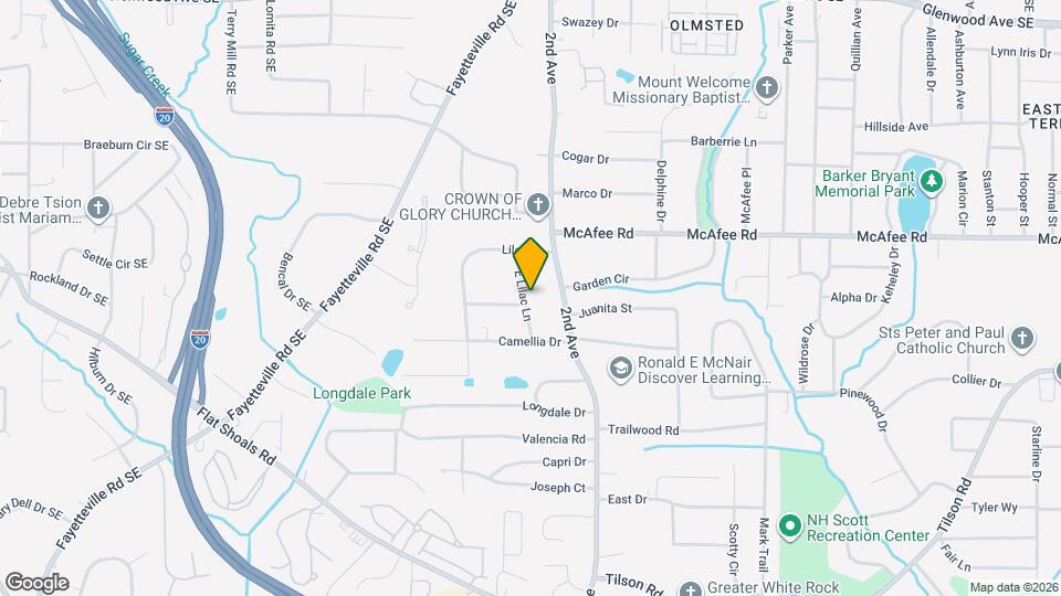 2078 E Lilac Ln Map and Location Details