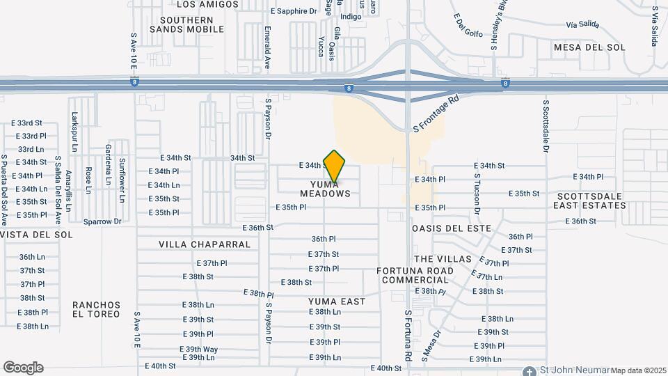10680 E 35th St Map and Location Details