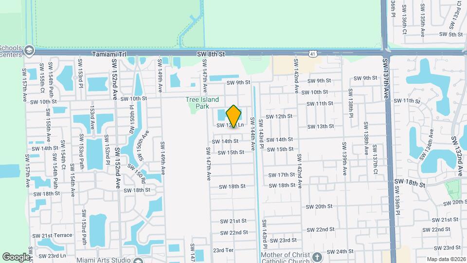 14483 SW 13th Terrace Map and Location Details