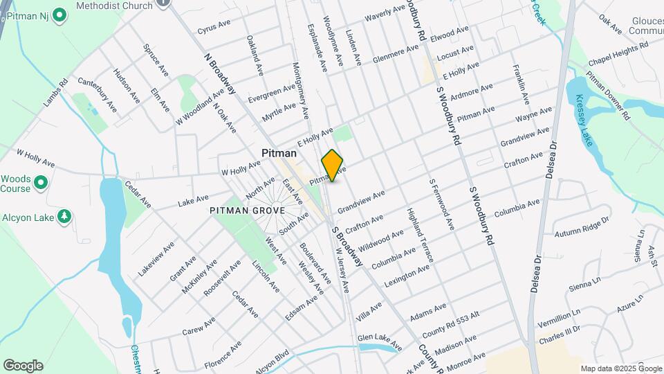 121 W Jersey Ave Map and Location Details