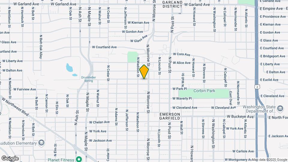 1014 W Frederick Ave Map and Location Details