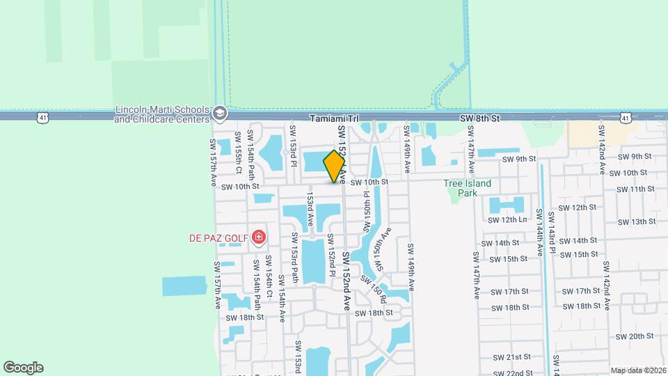 15220 SW 10th St Map and Location Details