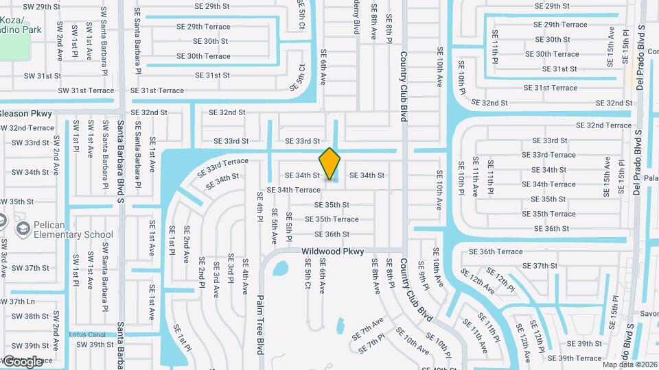 607 SE 34th Terrace Map and Location Details