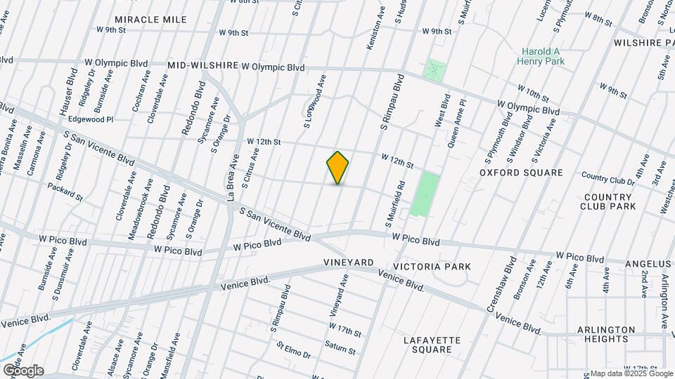 1301 S Hudson Ave Map and Location Details