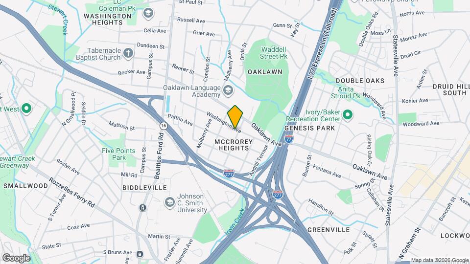 1701 Washington Ave Map and Location Details