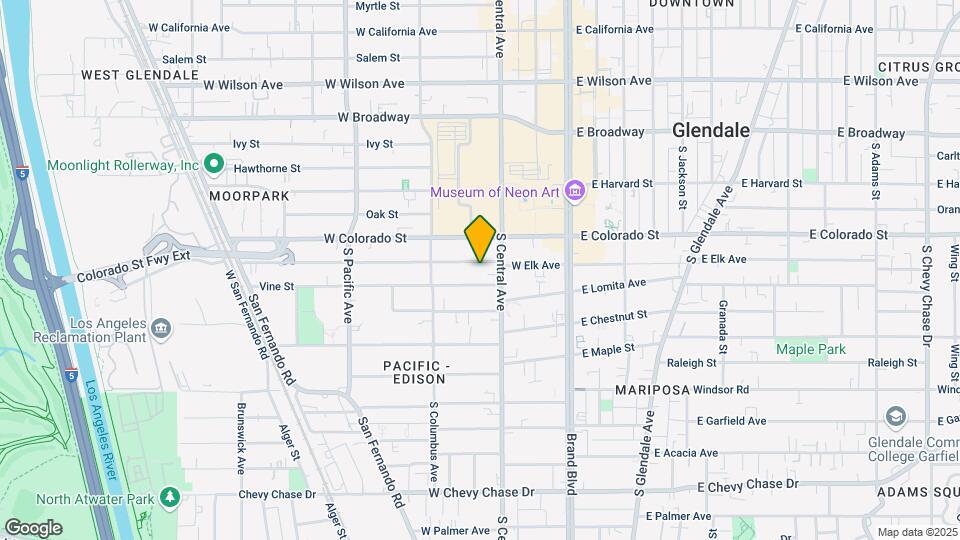 318 W Elk Ave Mapa y Detalles de la Ubicación