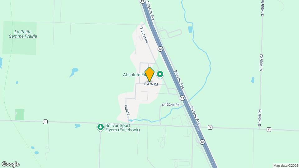 1310 E 476 Rd Map and Location Details