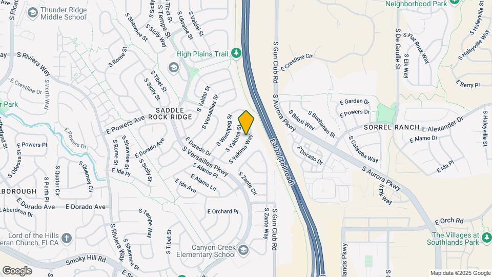 5603 S Yakima Way Map and Location Details