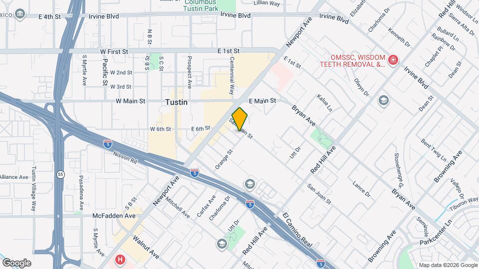 1102 San Juan St Map and Location Details