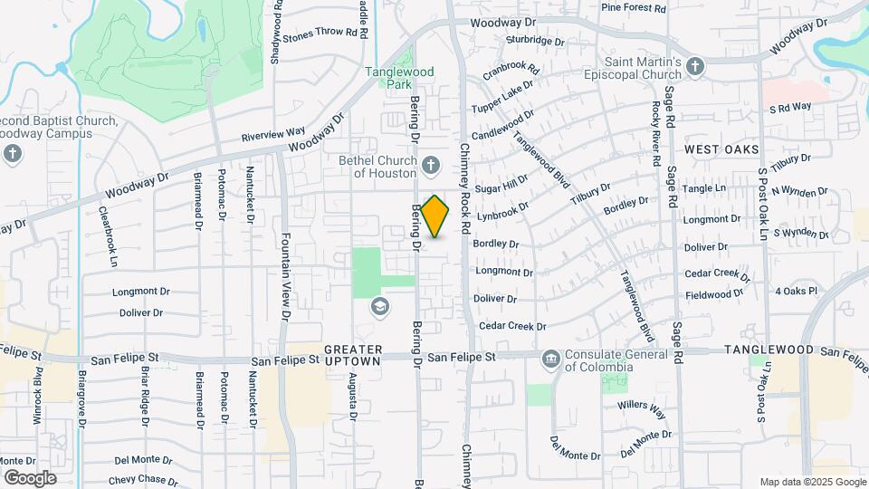 1111 Bering Dr Map and Location Details