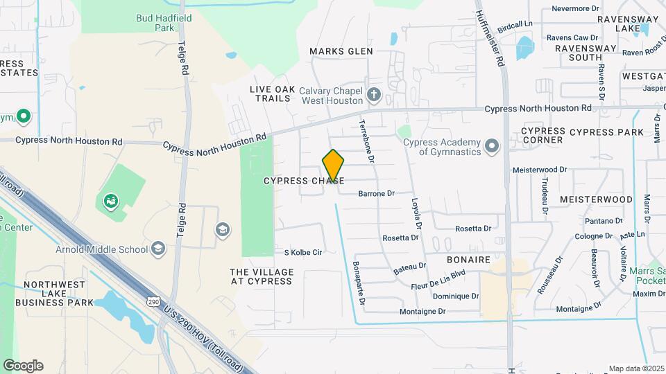 11615 Bonaparte Dr Map and Location Details