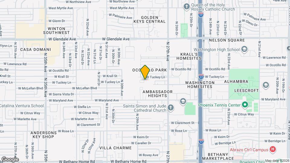 6611 N 28th Dr Map and Location Details