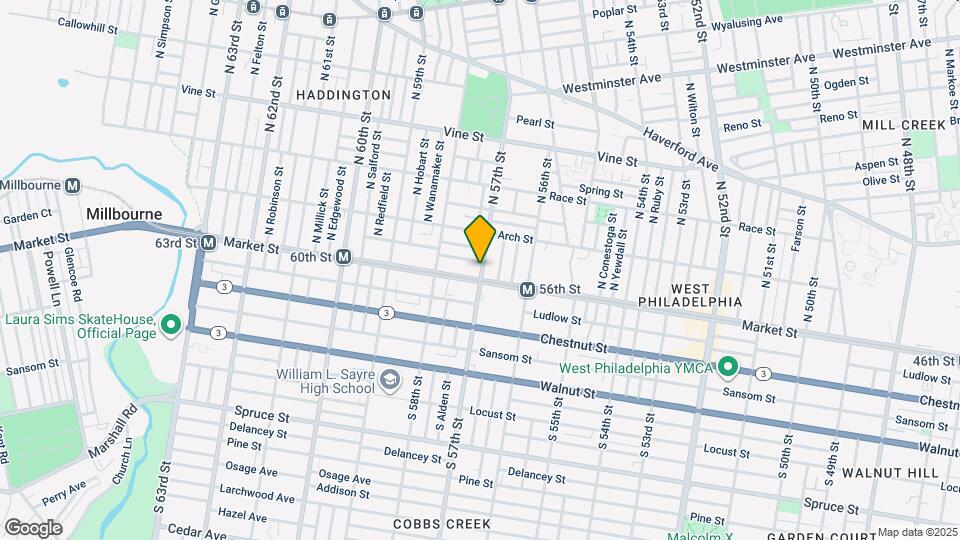 8 N 57th St Map and Location Details