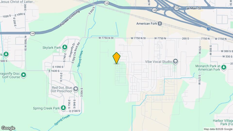 376 S 1150 W Map and Location Details