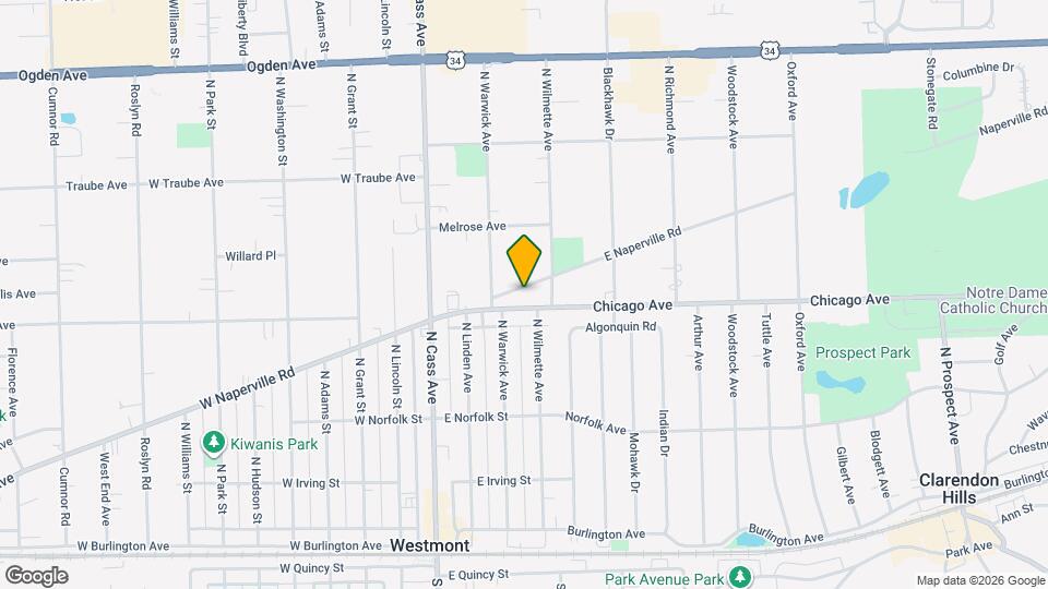 115 E Naperville Rd Map and Location Details