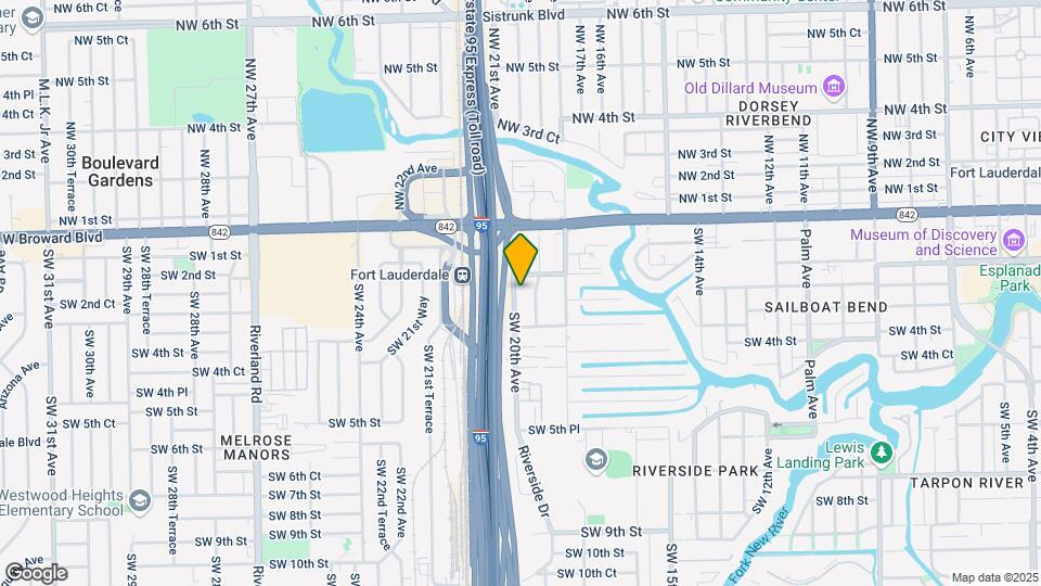 220-280 Riverside Dr Mapa y Detalles de la Ubicación