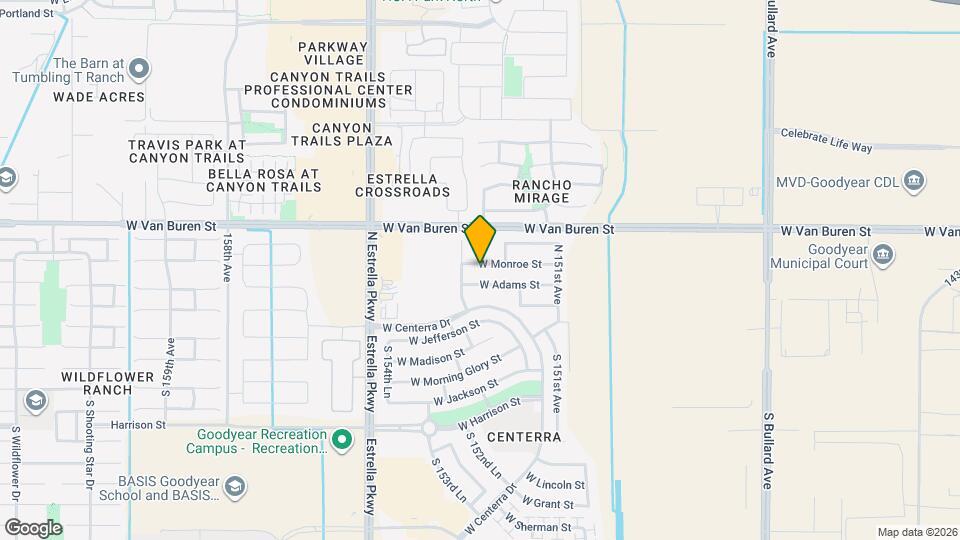 15265 W Monroe St Mapa y Detalles de la Ubicación