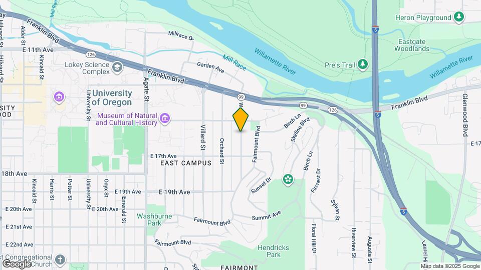 1590 Walnut St Map and Location Details