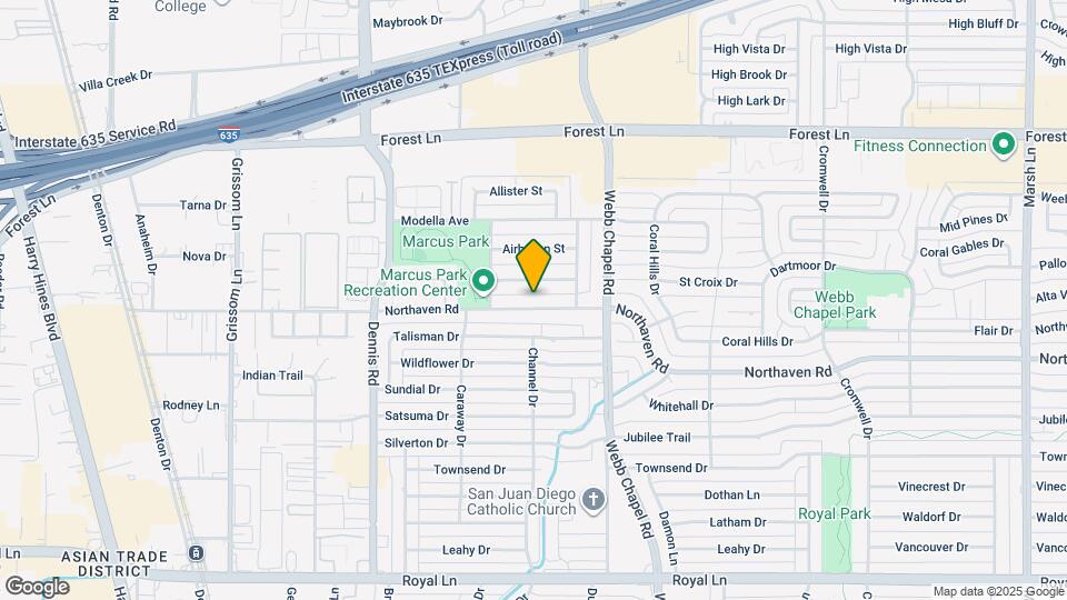 3057 Northaven Rd Map and Location Details
