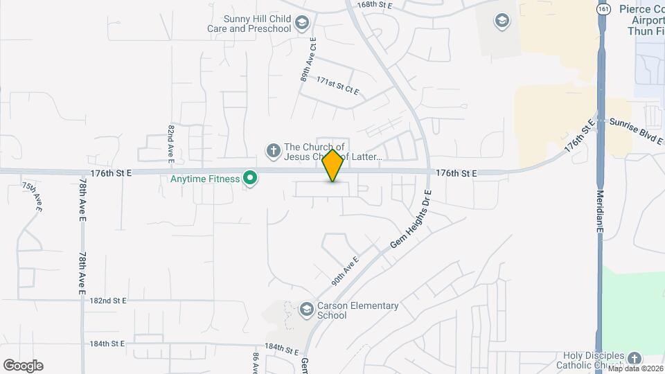 8930 176th St Ct E Map and Location Details