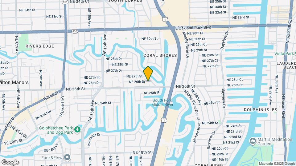 2016 NE 26th Dr Map and Location Details