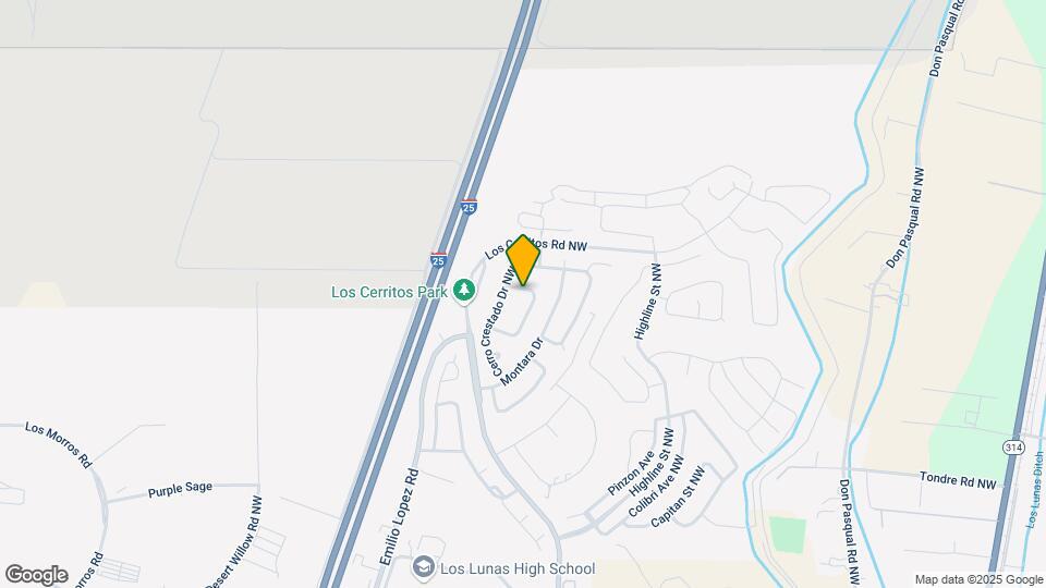 1675 Cerro Vista Loop NW Map and Location Details