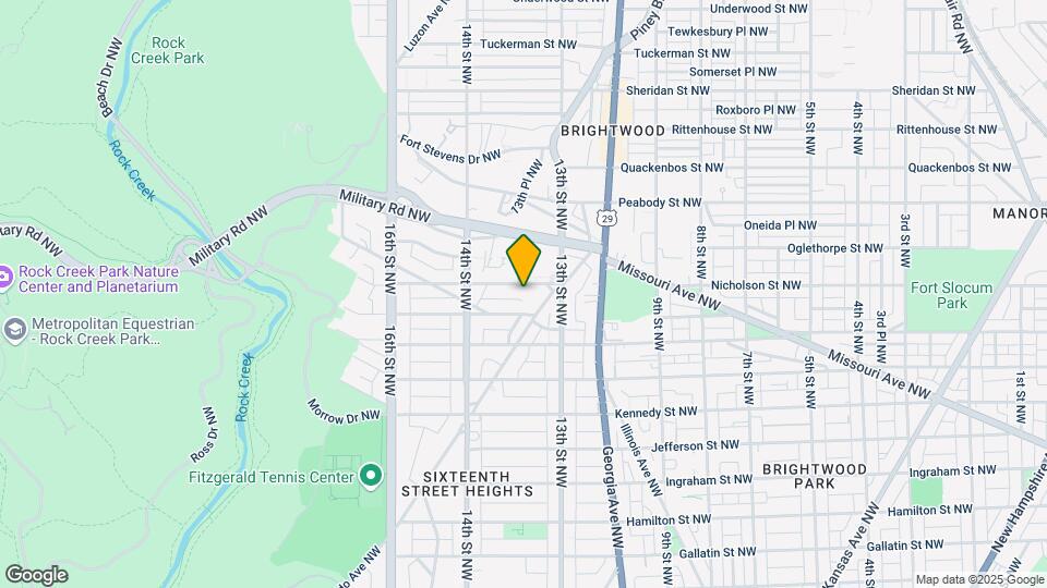 1320 Nicholson St NW Map and Location Details