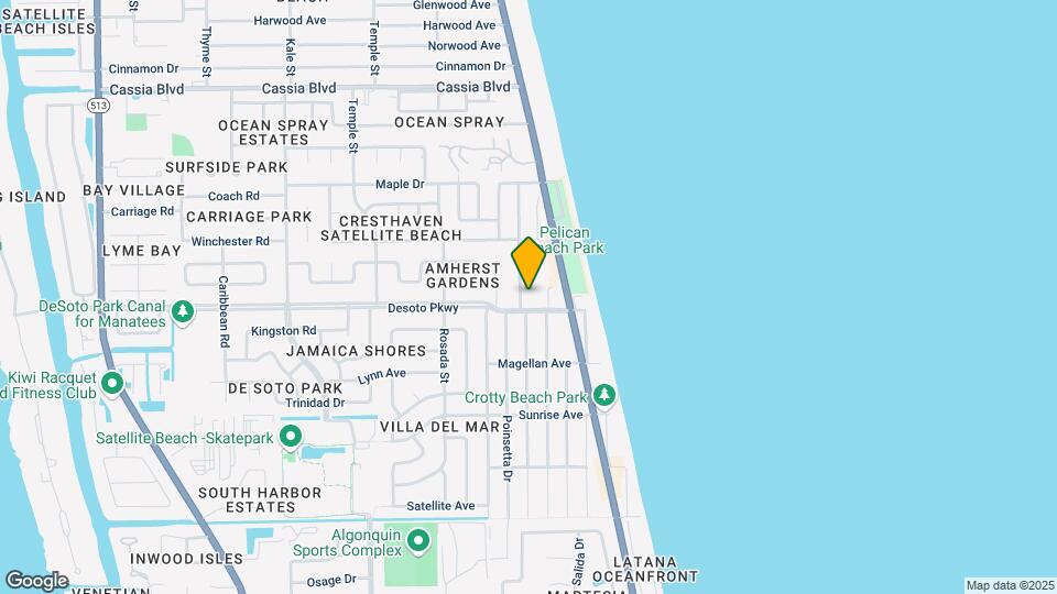 589 Coconut St Map and Location Details
