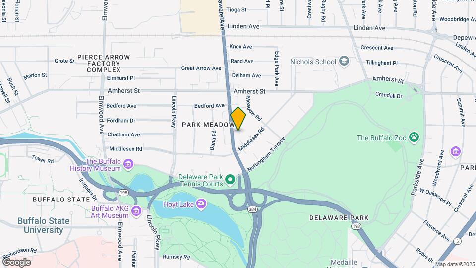 Delaware Park Map and Location Details