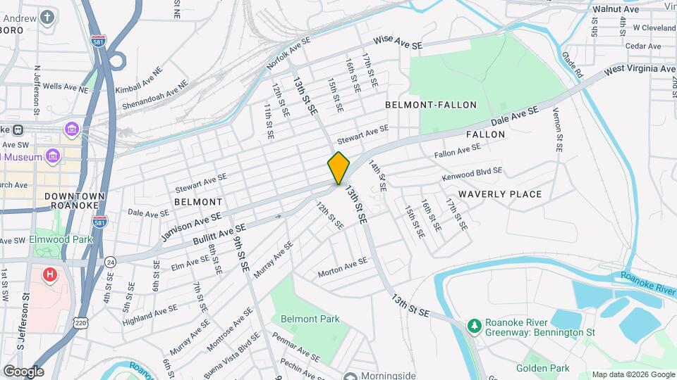 909 13th St SE Map and Location Details