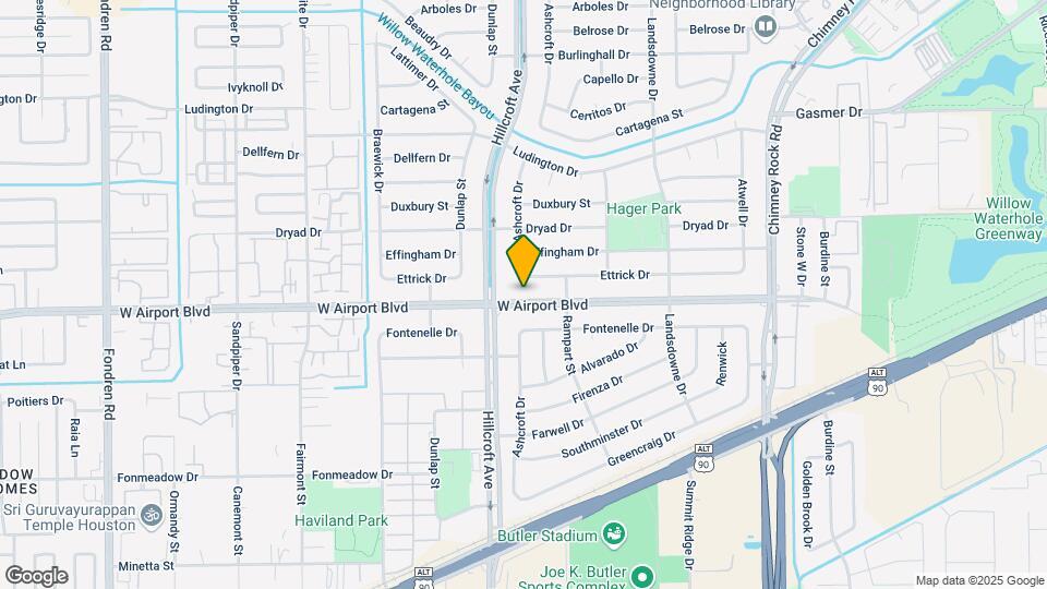 5834 W Airport Blvd Map and Location Details