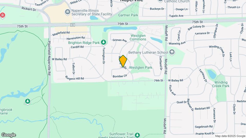 1525 Westglen Dr Map and Location Details