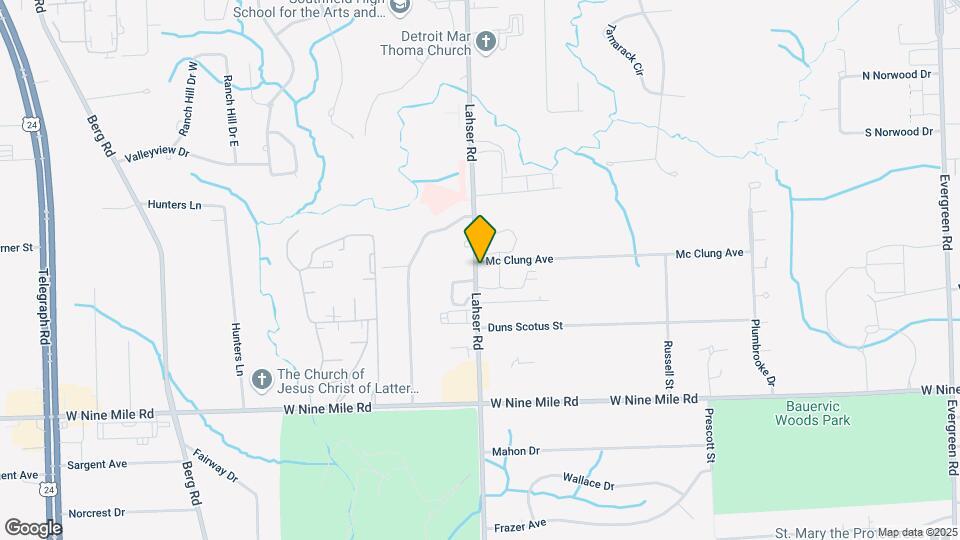 23560 Lahser Rd Map and Location Details