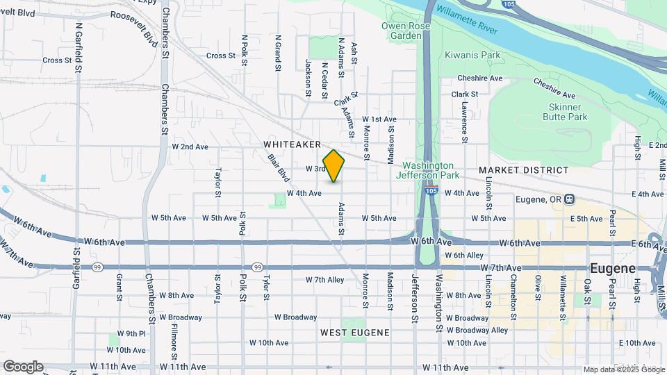 921 W 4th Ave Map and Location Details